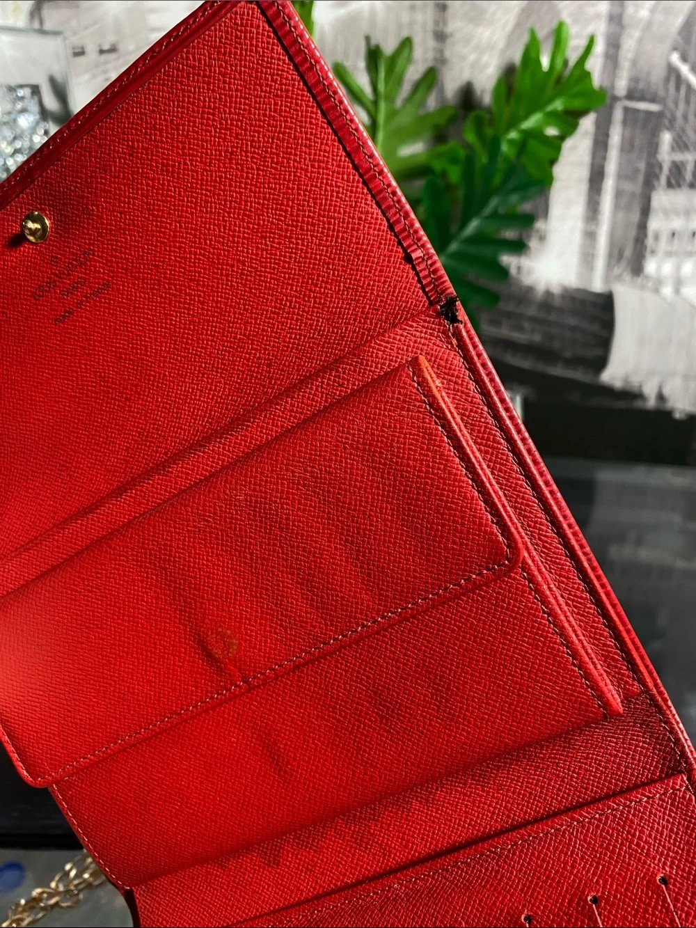 Authentic Louis Vuitton Epi Porte Tresor Wallet